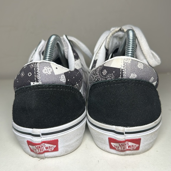 Vans customs Black and White Patchwork old skool Sneakers - Picture 2 of 8